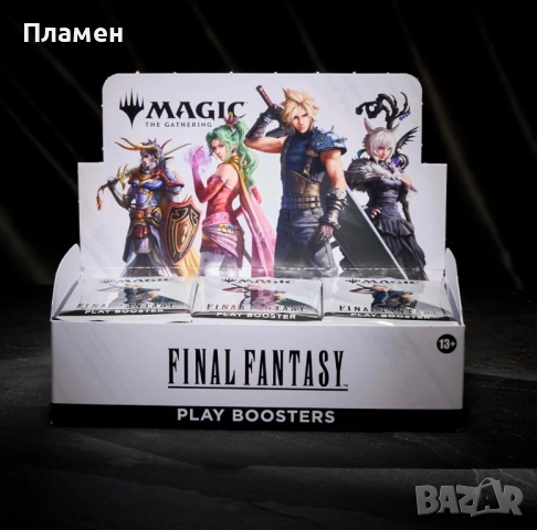 Magic The Gathering Final Fantasy Play Booster Box 30 пакета x 14 карти Ново, снимка 4 - Колекции - 53474371