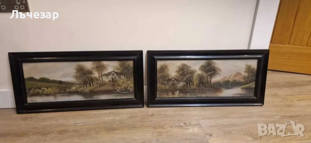 Стари картини от автор с подпис, снимка 5 - Картини - 52379310