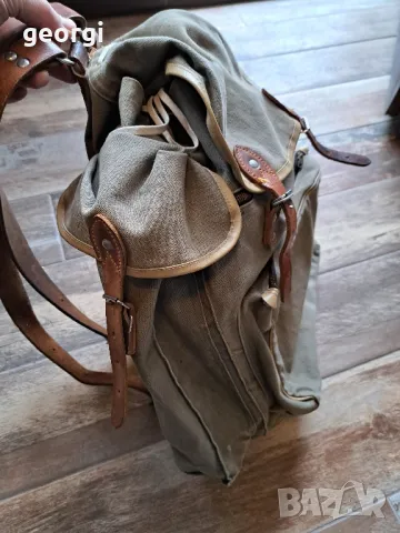 Стара немска брезентова раница   15/4, снимка 7 - Раници - 48974327