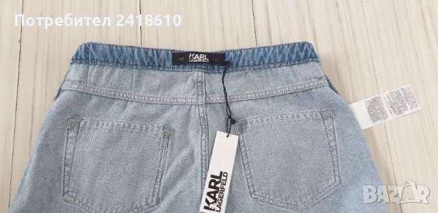 Karl Lagerfeld 2 Tone Denim Jeans Short Womens Size 30 НОВО! ОРИГИНАЛ! Дамски Къси Панталони!, снимка 13 - Къси панталони и бермуди - 49530879