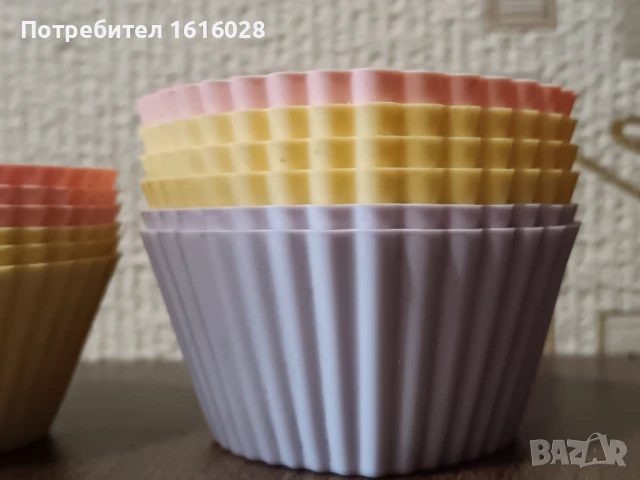 Комплект силиконови форми за мъфини., снимка 5 - Форми - 51289101