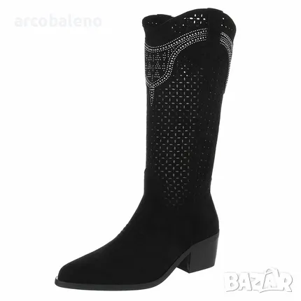 Дамски западни и байкърски ботуши, 4цвята , снимка 2 - Дамски ботуши - 49600760