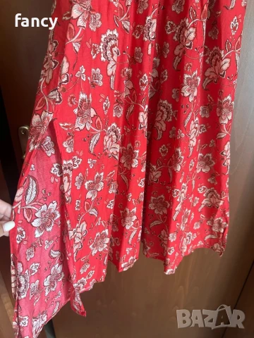 Дълга червена лятна рокля, снимка 7 - Рокли - 51368783
