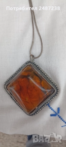 Голям ефектен медальон, снимка 2 - Колиета, медальони, синджири - 52857224