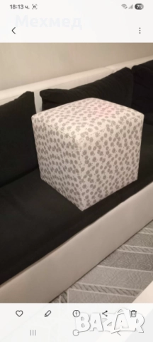 Ъглов диван с 2 табуретки, снимка 4 - Дивани и мека мебел - 52527135