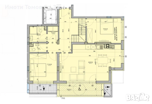Мезонет с три спални в кв. Железник-запад, БЕЗ КОМИОННА, снимка 5 - Апартаменти - 51373687