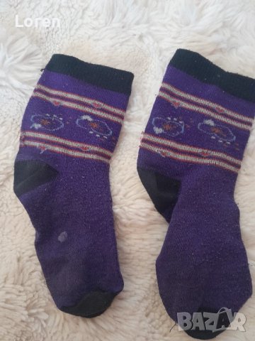 Подарявам!Лилави детски чорапки, снимка 4 - Чорапи - 51093776