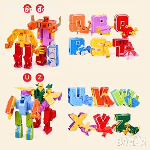 Нови Строителни блокове Учебен подарък/трансформиране на азбуката/Училище, снимка 7 - Образователни игри - 41662787