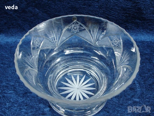 Кристална купа 24% Pbo диаметър 215 mm НОВА!, снимка 3 - Сервизи - 53117812