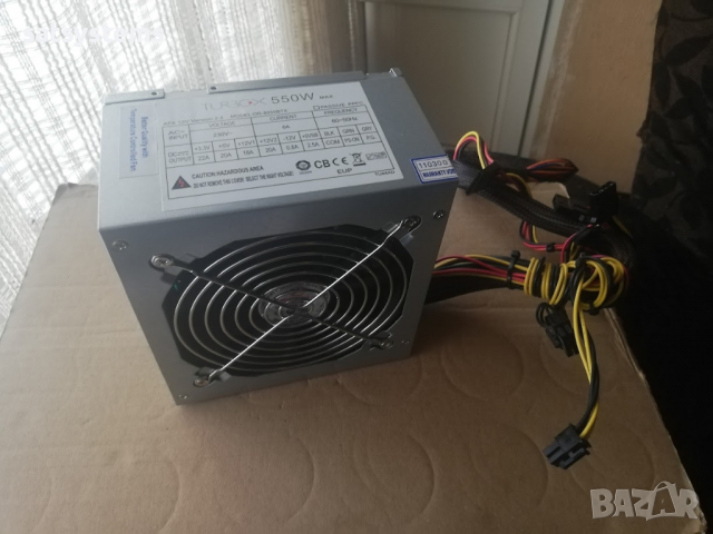 Компютърно захранване 550W TURBOX DR-8550BTX Ver2.2 120mm вентилатор, снимка 2 - Захранвания и кутии - 36413913