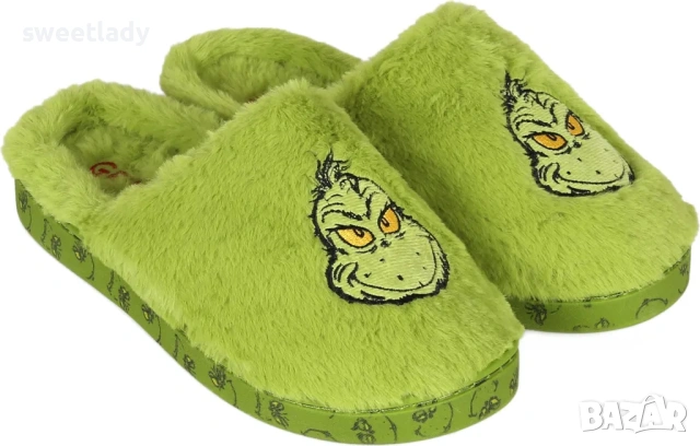 Домашни пантофи Grinch , снимка 4 - Пантофи - 53635329