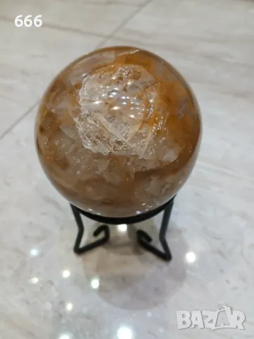 Сфера Хематоиден Кварц.., снимка 2 - Колиета, медальони, синджири - 49754917