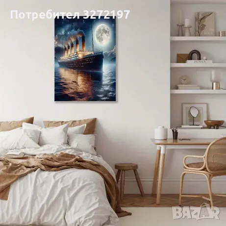 Картина на платно с дървена рамка - Титаник,30x40 см., снимка 7 - Картини - 49211955