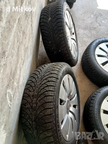 Джанти 205/55R16 W204 C CLASS със зимни гуми, снимка 2 - Гуми и джанти - 56210470