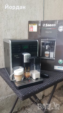 Кафе робот Saeco Moltio Italy с кана за мляко! Обслужен!, снимка 3 - Кафемашини - 42248011