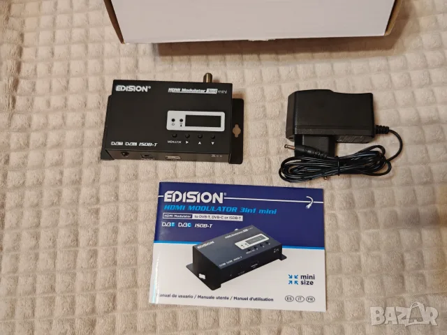 EDISION HDMI Modulator 3in1 mini – DVB-T/DVB-C/ISDB-T Full HD модулатор