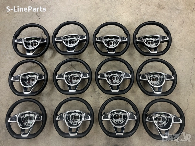 Оригинален с перфорирана кожа Мулти волан с пера Mercedes A Class AMG Мерцедес А Класа АМГ