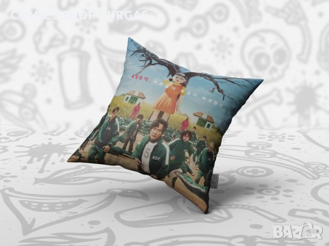 Декоративна възглавница SQUID GAME, снимка 11 - Възглавници - 34738907