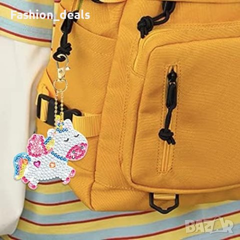 Нов комплект за рисуване с диаманти Изработване ключодържатели със скъпоценни камъни Деца 3-8 години, снимка 5 - Други - 41952485