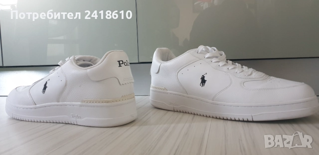 POLO Ralph Lauren Leather Mens Size 48/31 .5 см ОРИГИНАЛ! Мъжки кецове от естествена кожа!, снимка 10 - Кецове - 52424240