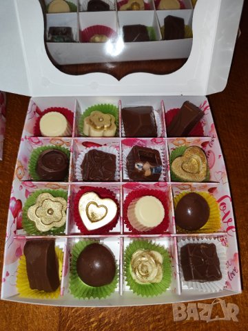 Ръчно изработени бонбони от белгийски шоколад , снимка 5 - Домашни продукти - 44466971