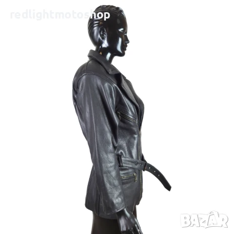 📌 5233 Дамско кожено яке | Рокерия | Размер S | 120 лв., снимка 2 - Аксесоари и консумативи - 50888759