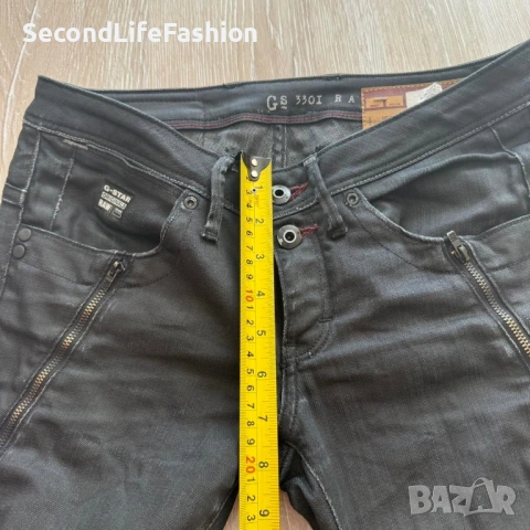 Дамски дънки с ниска талия G-Star Raw Bexter, черни, стеснени, размер W27 L32, снимка 3 - Дънки - 53047178
