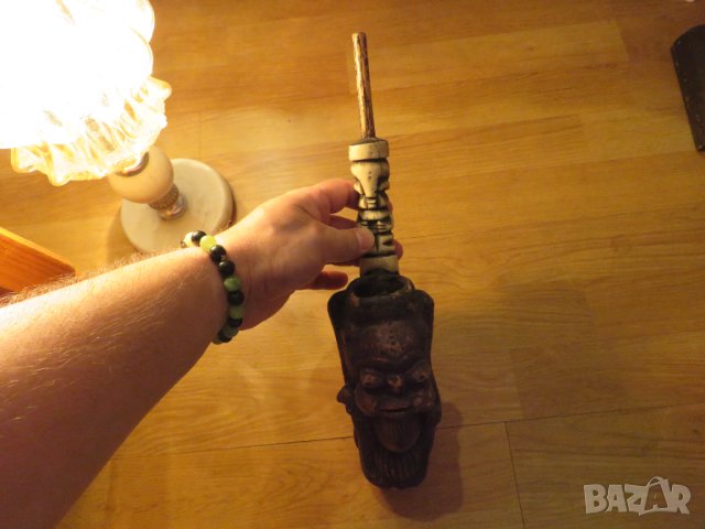 Доста стара антична Лула, използвана от вождовете при церемонии колекционерска лула колекция, снимка 9 - Антикварни и старинни предмети - 41938174