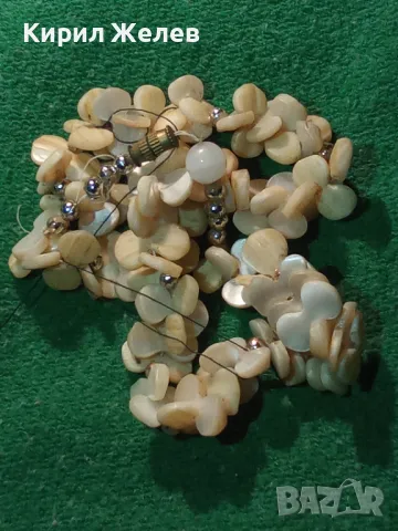 Стара СЕДЕФЕНА ОГЪРЛИЦА КОЛИЕ ГЕРДАН ИЗЯЩНА ФИНА РЪЧНА МАЙСТОРСКА РЕТРО АРТ ИЗРАБОТКА 31916, снимка 12 - Антикварни и старинни предмети - 47220547