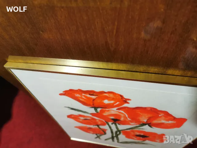 Авторска масло бои върху картон подписана немска картина, снимка 7 - Картини - 48721113