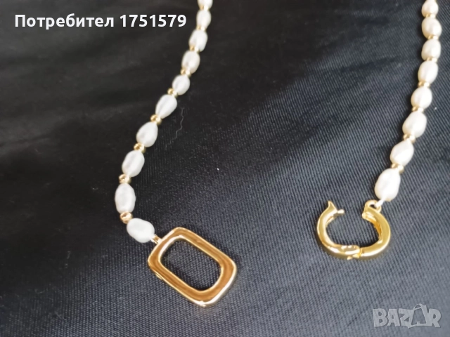 Ново колие с естествени перли, снимка 7 - Колиета, медальони, синджири - 52145544