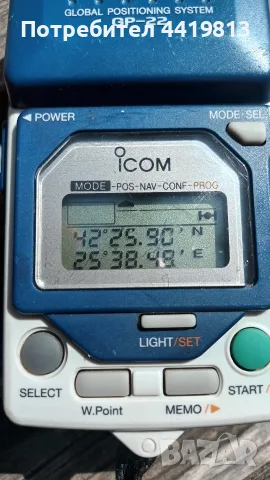 Icom GP-22 - ретро gps приемник, работещ, навигация, от 90-те, джи пи ес, за колекция, ресийвър, снимка 3 - Колекции - 55885235