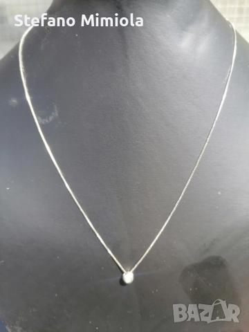 висулка от бяло злато и диаманти