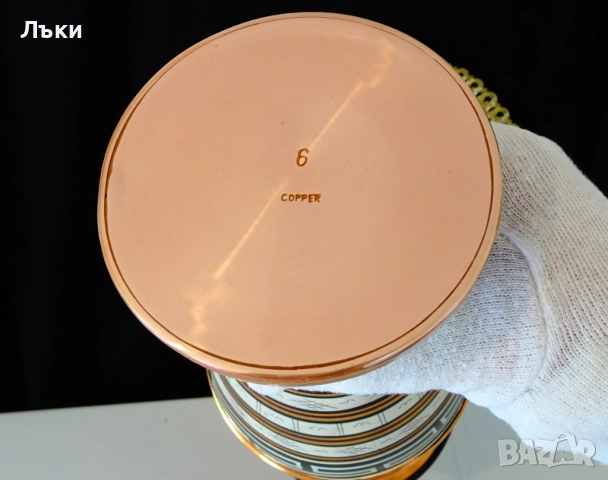 Медна кана,ваза,амфора,чиста червена мед 2.5 л. , снимка 12 - Антикварни и старинни предмети - 51988059