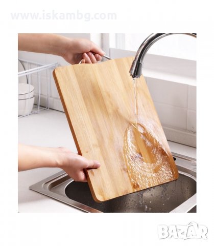 ДЪСКА ЗА РЯЗАНЕ, БАМБУК 34Х24 СМ. - код 2760, снимка 3 - Прибори за хранене, готвене и сервиране - 33919546