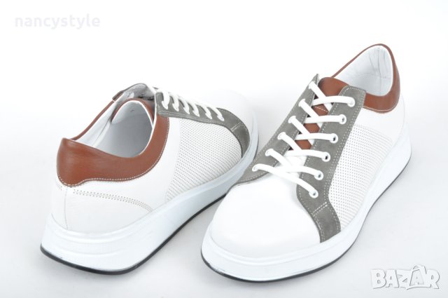 НОВО! Ефектни мъжки обувки от естествена кожа, снимка 3 - Спортно елегантни обувки - 40320680