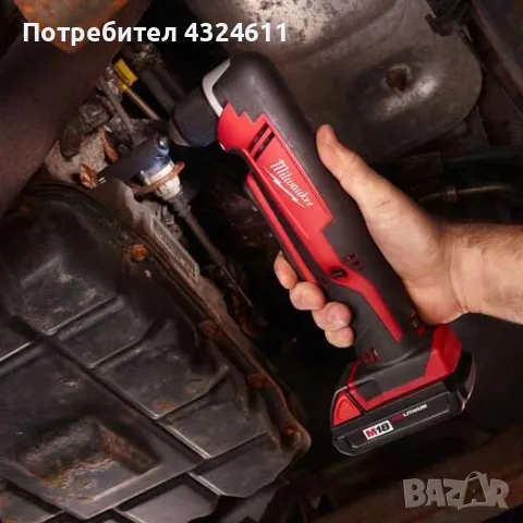 Акумулаторна бормашина под прав ъгъл Milwaukee M18, 18V, 1500 об/мин, 20 Nm, без батерия, снимка 4 - Бормашини - 49668606