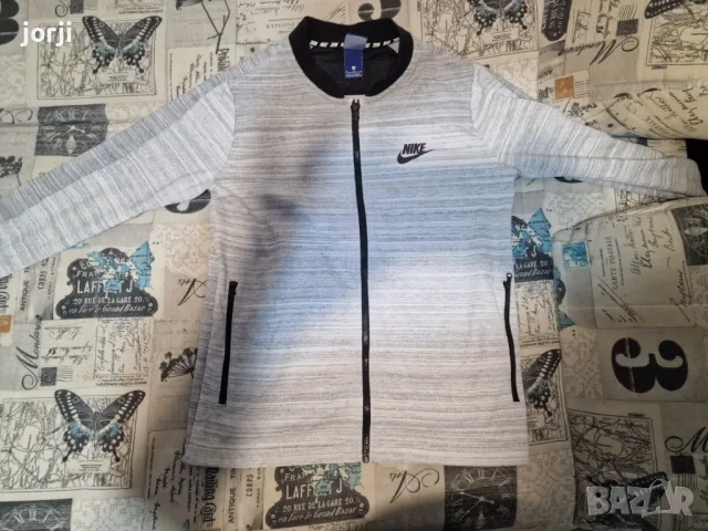 Мъжко Горнище Nike Nsw AV15 JKT KNIT WHITE, снимка 2 - Спортни дрехи, екипи - 48521724