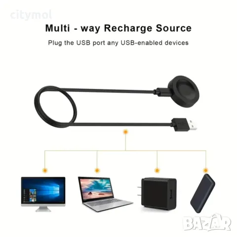 Магнитно зарядно устройство за Huawei  Watch Ultimate/GT4/4 Pro/GT3/3 Pro/2 Pro/D и др., снимка 5 - Смарт гривни - 48803590