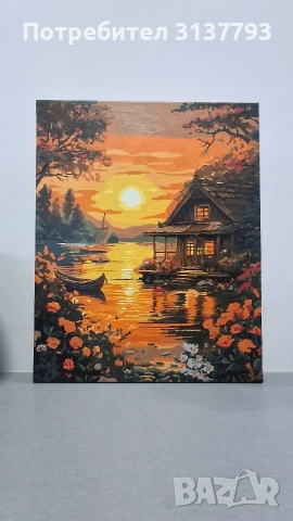 Нарисувана картина по номера р-р 40/50