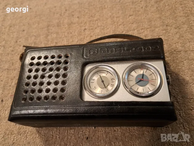 ретро съветско радио транзистор Signal tento 402 , снимка 2 - Радиокасетофони, транзистори - 47959611