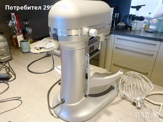 Миксер KitchenAid Heavy Duty 6.9л, снимка 9 - Миксери - 48930402