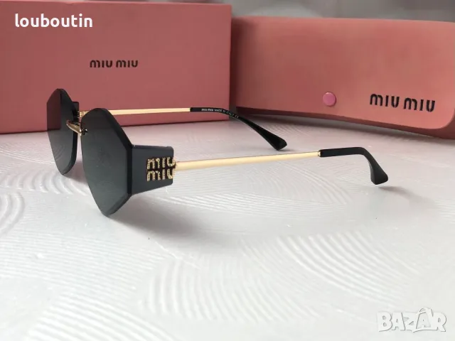 Miu 2025 дамски слънчеви очила осмоъгълник ромб 3 цвята, снимка 7 - Слънчеви и диоптрични очила - 49701623