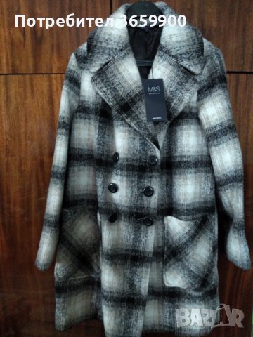 Дамско палто Маркс&Спенсър,размер 14, НОВО с етикета, снимка 5 - Палта, манта - 39980361