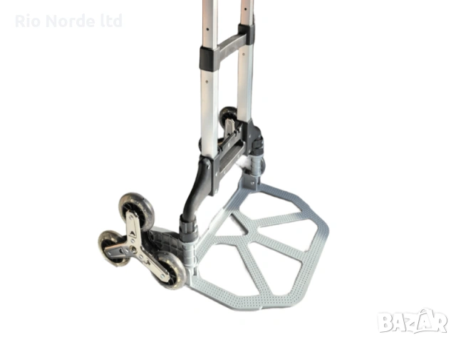 Транспорта количка сгъваема с 3 колелета и 75кг товар, снимка 3 - Друго търговско оборудване - 53367385