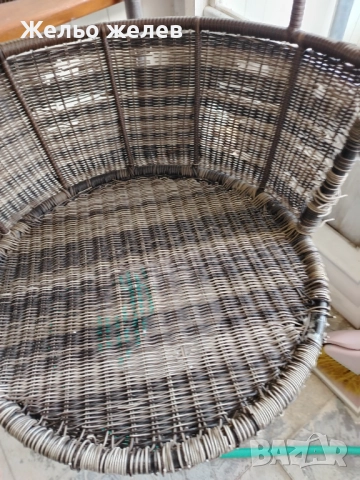 Люлка градинска метал,ратан2м,85см, снимка 5 - Градински мебели, декорация  - 52610737