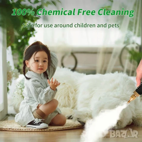 Нова Парочистачка TOBI, Преносима, Мощност 2500 W, 6 скорости, 7 накрайника, Резервоар 1200 ml, снимка 9 - Парочистачки и Водоструйки - 50812659