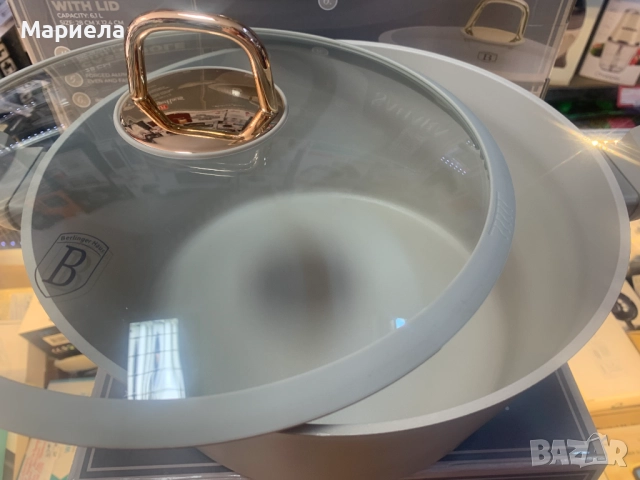 Тенджера с капак, Berlinger Haus ,BH 8072 28 см Сахара, снимка 6 - Съдове за готвене - 51603459