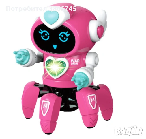 Танцуващ мини робот с LED светлини, снимка 8 - Електрически играчки - 53301283