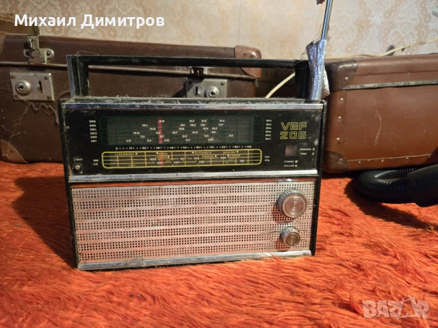 СТАР РЕТРО СОЦ СССР ТРАНЗИСТОР РАДИО ВЕФ VEF 206, снимка 1